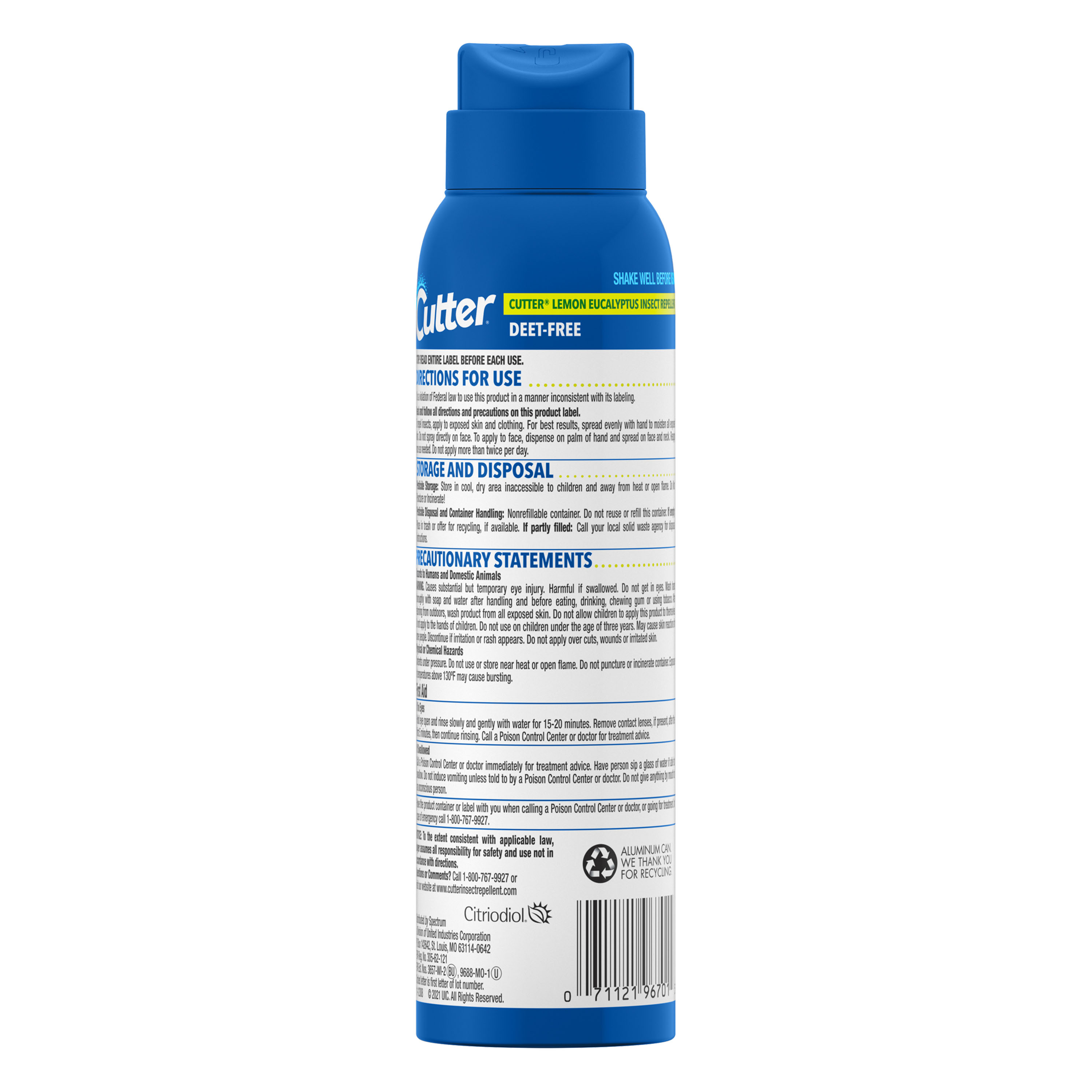 HG-96701 OLE Aerosol 4oz Back